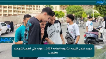موعد إعلان نتيجة الثانوية العامة 2025.. اعرف متى تظهر نتائجك بالتحديد
